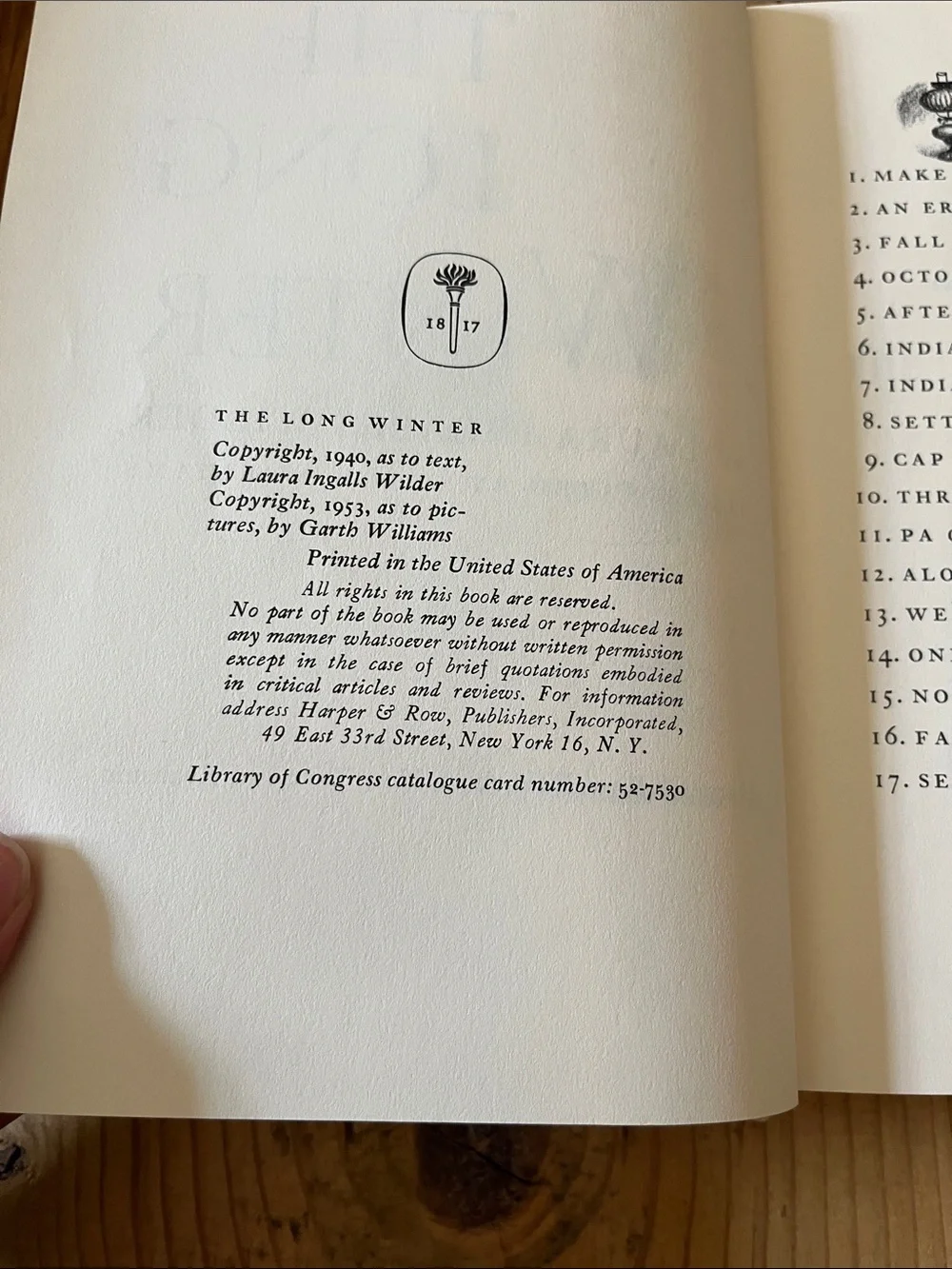 Vintage 1953 Laura Ingalls Wilder 